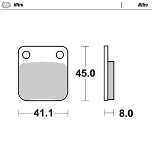 MOTO-MASTER BRAKE PAD OFFROAD NITRO