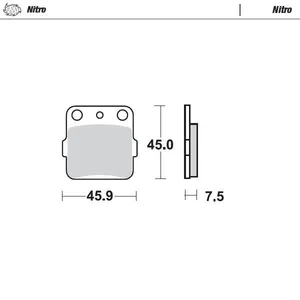 MOTO-MASTER BRAKE PAD ATV NITRO