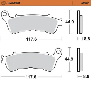 MOTO-MASTER BRAKE PAD ROADPRO SINTER