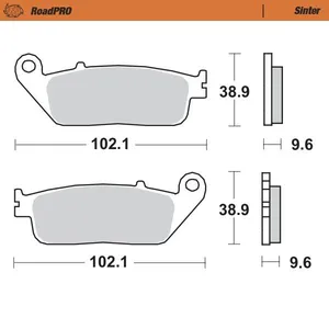 MOTO-MASTER BRAKE PAD ROADPRO SINTER