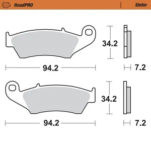 MOTO-MASTER BRAKE PAD ROADPRO SINTER