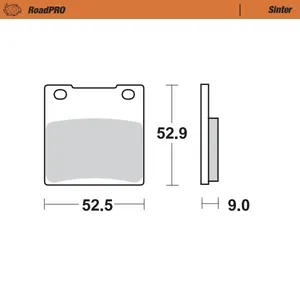MOTO-MASTER BRAKE PAD ROADPRO SINTER