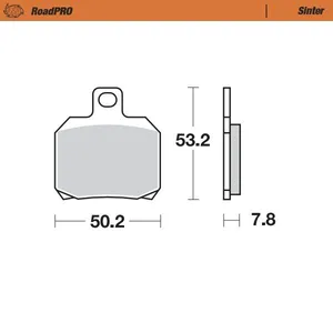 MOTO-MASTER BRAKE PAD ROADPRO SINTER