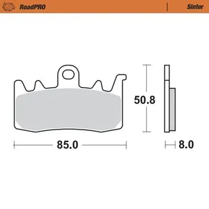 MOTO-MASTER BRAKE PAD ROADPRO SINTER