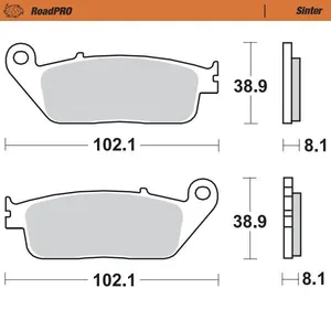 MOTO-MASTER BRAKE PAD ROADPRO SINTER SCOOTER