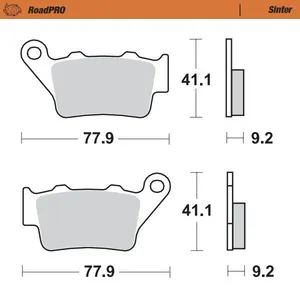 MOTO-MASTER BRAKE PAD ROADPRO SINTER