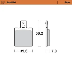 MOTO-MASTER BRAKE PAD ROADPRO SINTER