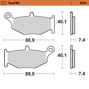 MOTO-MASTER BRAKE PAD ROADPRO SINTER