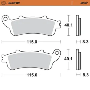 MOTO-MASTER BRAKE PAD ROADPRO SINTER