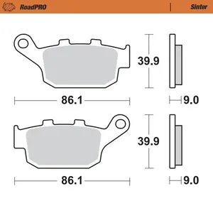 MOTO-MASTER BRAKE PAD ROADPRO SINTER