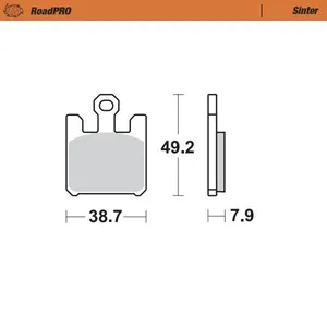 MOTO-MASTER BRAKE PAD ROADPRO SINTER