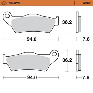 MOTO-MASTER BRAKE PAD ROADPRO SINTER