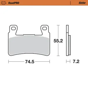 MOTO-MASTER BRAKE PAD ROADPRO SINTER