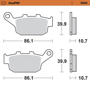 MOTO-MASTER BRAKE PAD ROADPRO SINTER