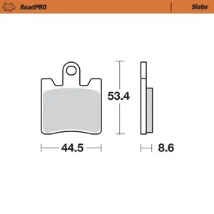 MOTO-MASTER BRAKE PAD ROADPRO SINTER