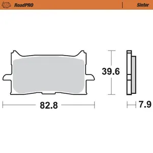 MOTO-MASTER BRAKE PAD ROADPRO SINTER
