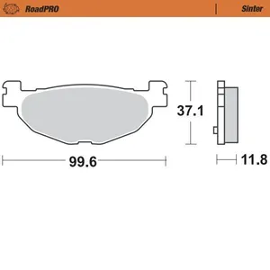 MOTO-MASTER BRAKE PAD ROADPRO SINTER SCOOTER