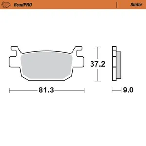 MOTO-MASTER BRAKE PAD ROADPRO SINTER SCOOTER