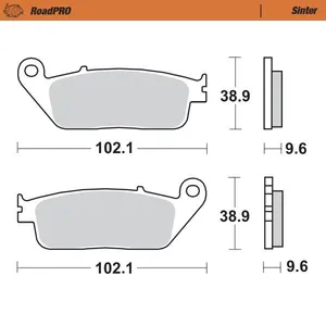MOTO-MASTER BRAKE PAD ROADPRO SINTER