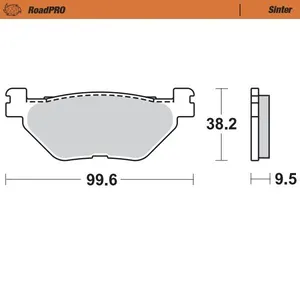 MOTO-MASTER BRAKE PAD ROADPRO SINTER