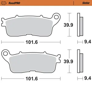 MOTO-MASTER BRAKE PAD ROADPRO SINTER