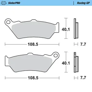 MOTO-MASTER BRAKE PAD SINTER PRO MX/OFFROAD