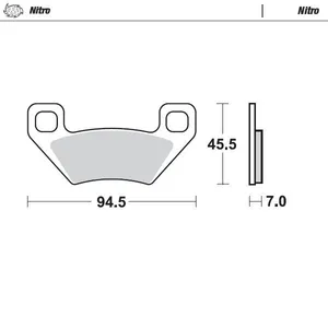 MOTO-MASTER BRAKE PAD ATV NITRO