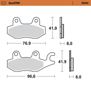 MOTO-MASTER BRAKE PAD ROADPRO SINTER