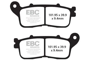 EBC FA-HH Series Sindered Brake Pads<br><ul><li>Designed to offer the optimum braking performance for road use for your bike</li><li>The Double-H™ sintered pad are a high friction compound to offer you the best stopping power, even with the higher friction compound </li><li>EBC have made sure that the pads do not eat away at the discs which enhances the life of your Rotors.</li></ul>
