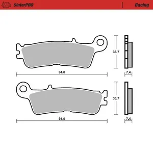 MOTO-MASTER BRAKE PAD SINTERPRO RACING