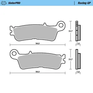 MOTO-MASTER BRAKE PAD SINTERPRO RACING GP