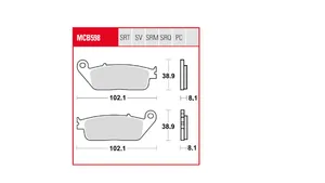 TRW BRAKE PAD TRQ SINTER RACE
