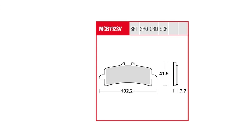 TRW BRAKE PAD TRQ SINTER RACE