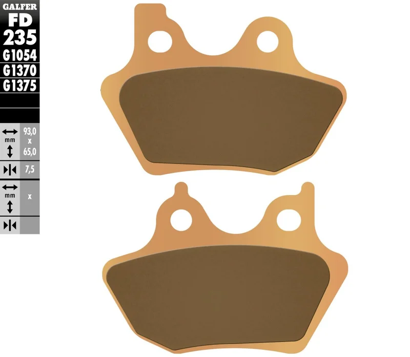 Galfer Brake pads. G1370 Sinter Street. Front/Rear - 44082-00D