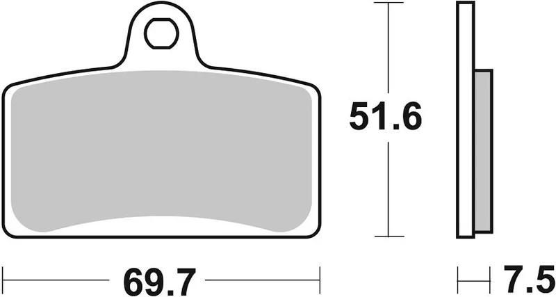 SBS Brake Pads Sinter Hi-Tech Street