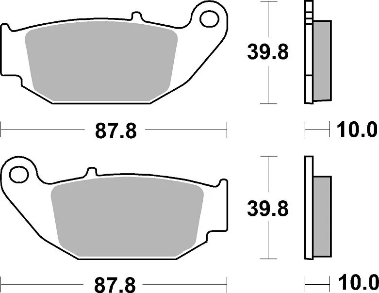 SBS Brake Pad Sinter Carbon Hi-Tech Offroad