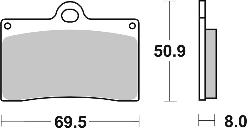 SBS Brake Pads Sinter Hi-Tech
