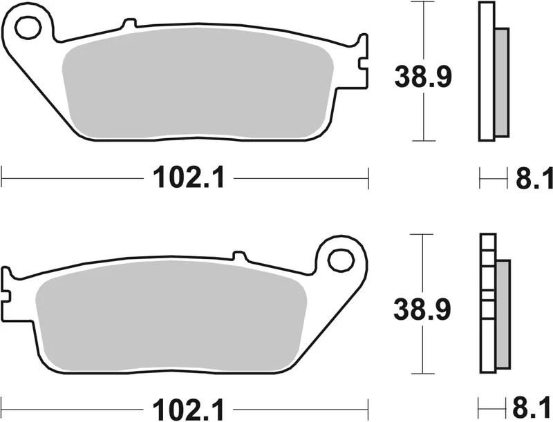 SBS Brake Pads Sinter Racing Hi-Tech