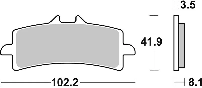 SBS Brake Pads Dual Sinter Road Racing Dynamic Racing Concept Hi-Tech