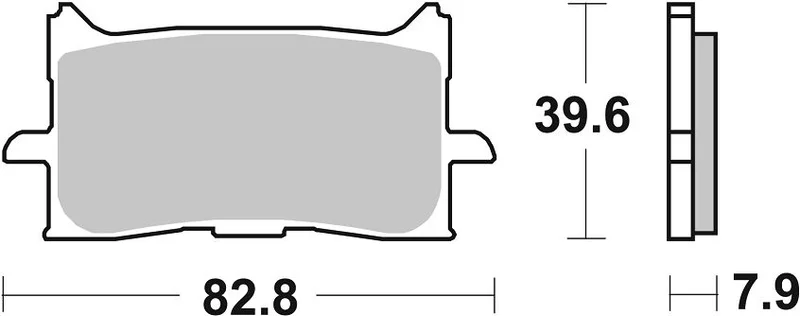 SBS Brake Pad Sinter Racing Hi-Tech
