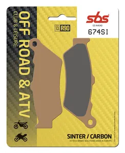 SBS Brake Pads Sinter Carbon Offroad Hi-Tech