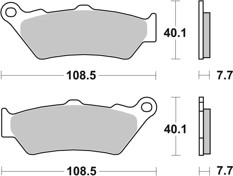 SBS Brake Pads Sinter Carbon Offroad Hi-Tech