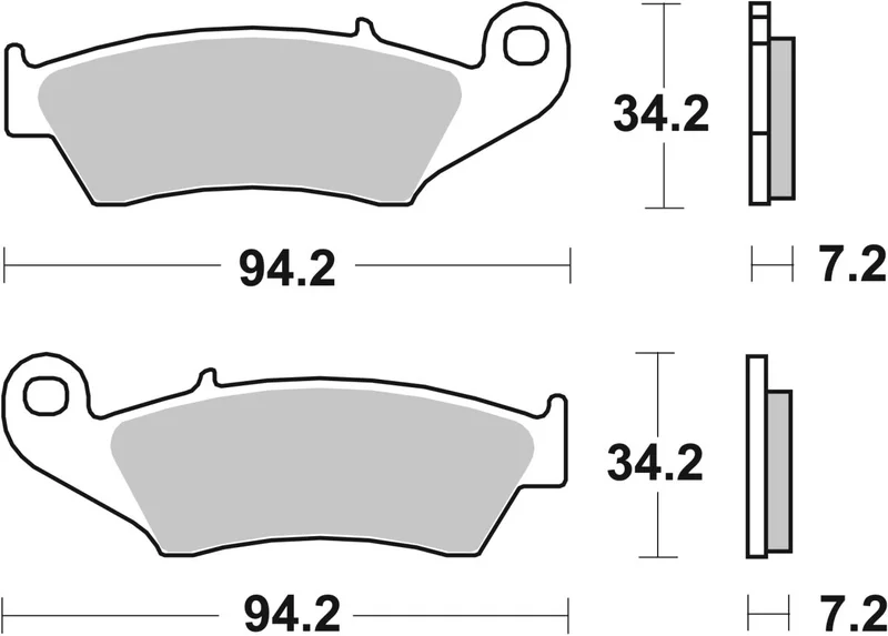 SBS Brake Pads Sinter Racing Hi-Tech