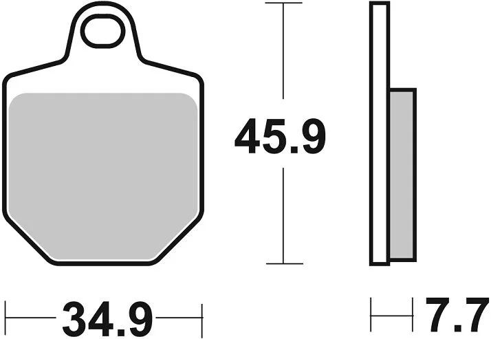SBS Brake Pads Sinter Racing Hi-Tech