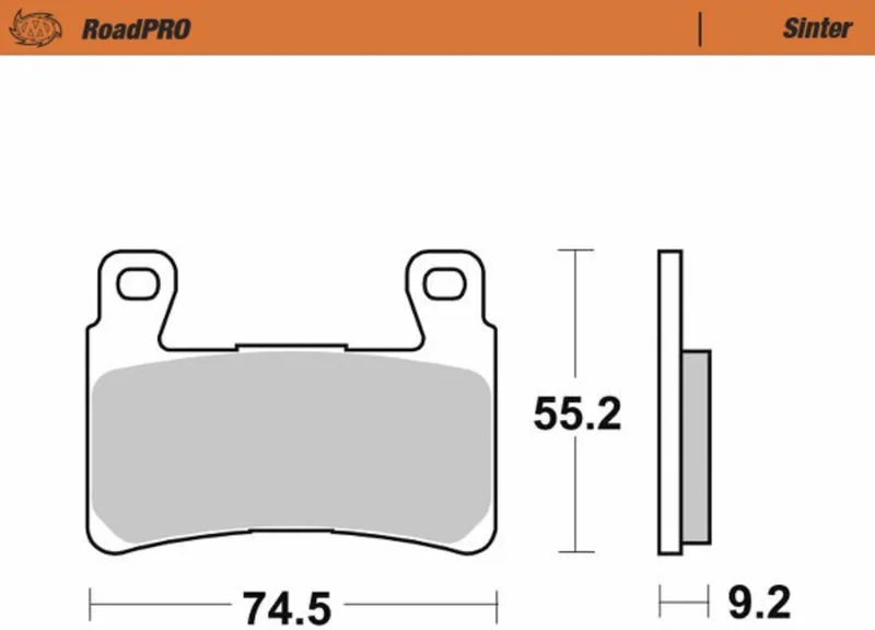 MOTO-MASTER BRAKE PAD ROADPRO SINTER