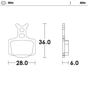 MOTO-MASTER BRAKE PAD NITRO