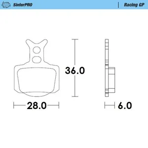 MOTO-MASTER BRAKE PAD RACING GP SINTERPRO OFFROAD
