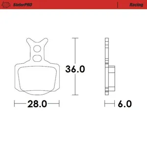 MOTO-MASTER BRAKE PAD SINTER PRO RACING OFFROAD