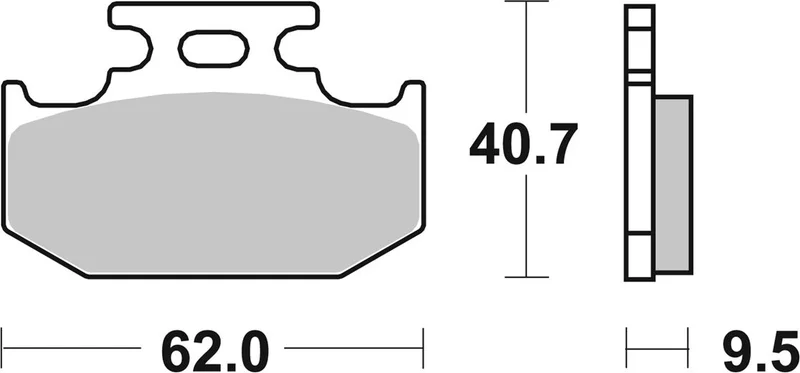 SBS BRAKE PAD SINTER CARBON OFFROAD