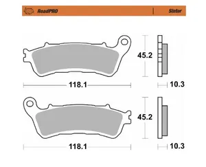 MOTO-MASTER BRAKE PAD ROADPRO SINTER